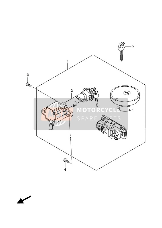 3710212860, Lock Set, Suzuki, 0